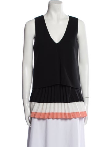 Altuzarra Tops V-Neck Sleeveless Tunic Us4, Fr36 | S