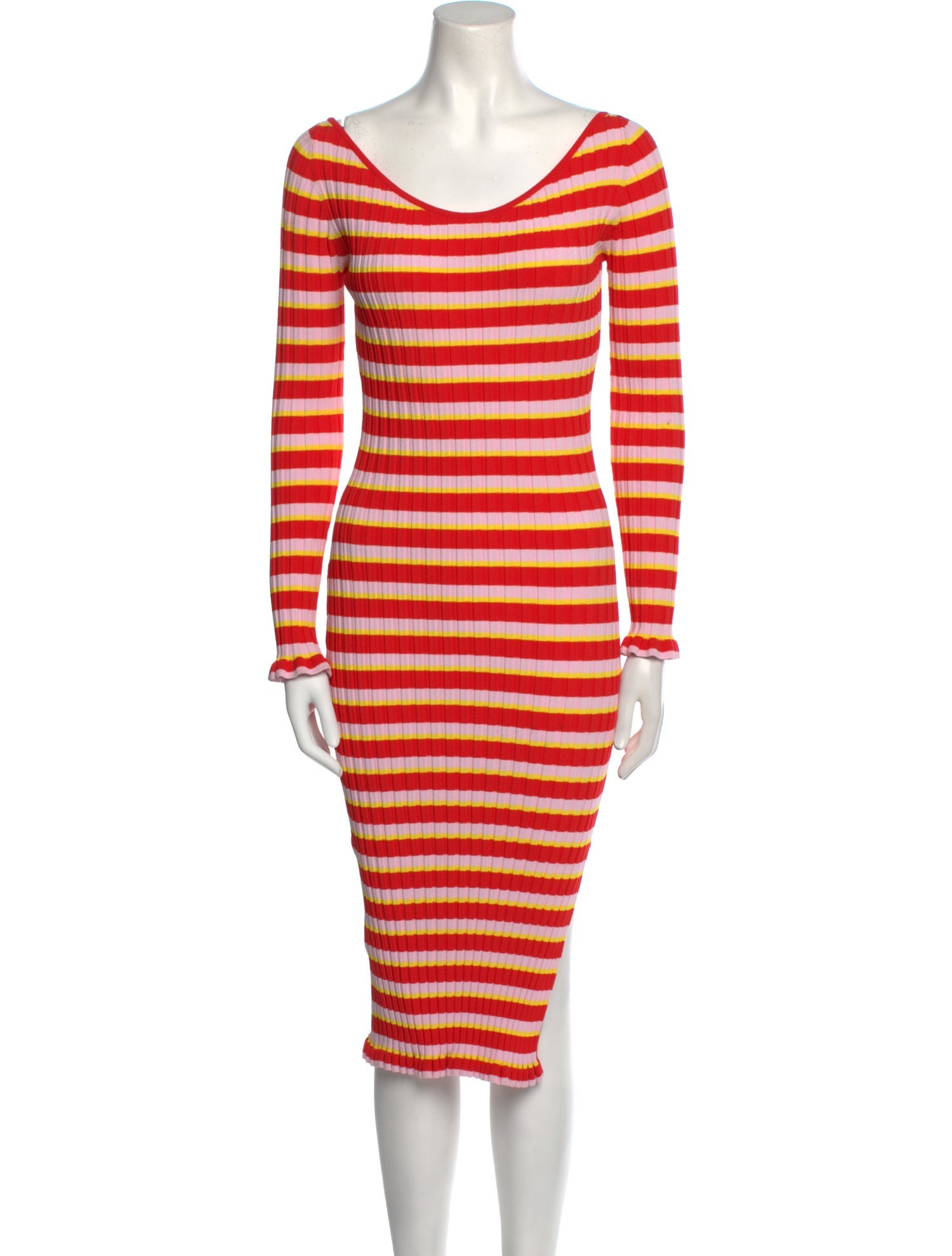 Altuzarra Striped Midi Length Dress