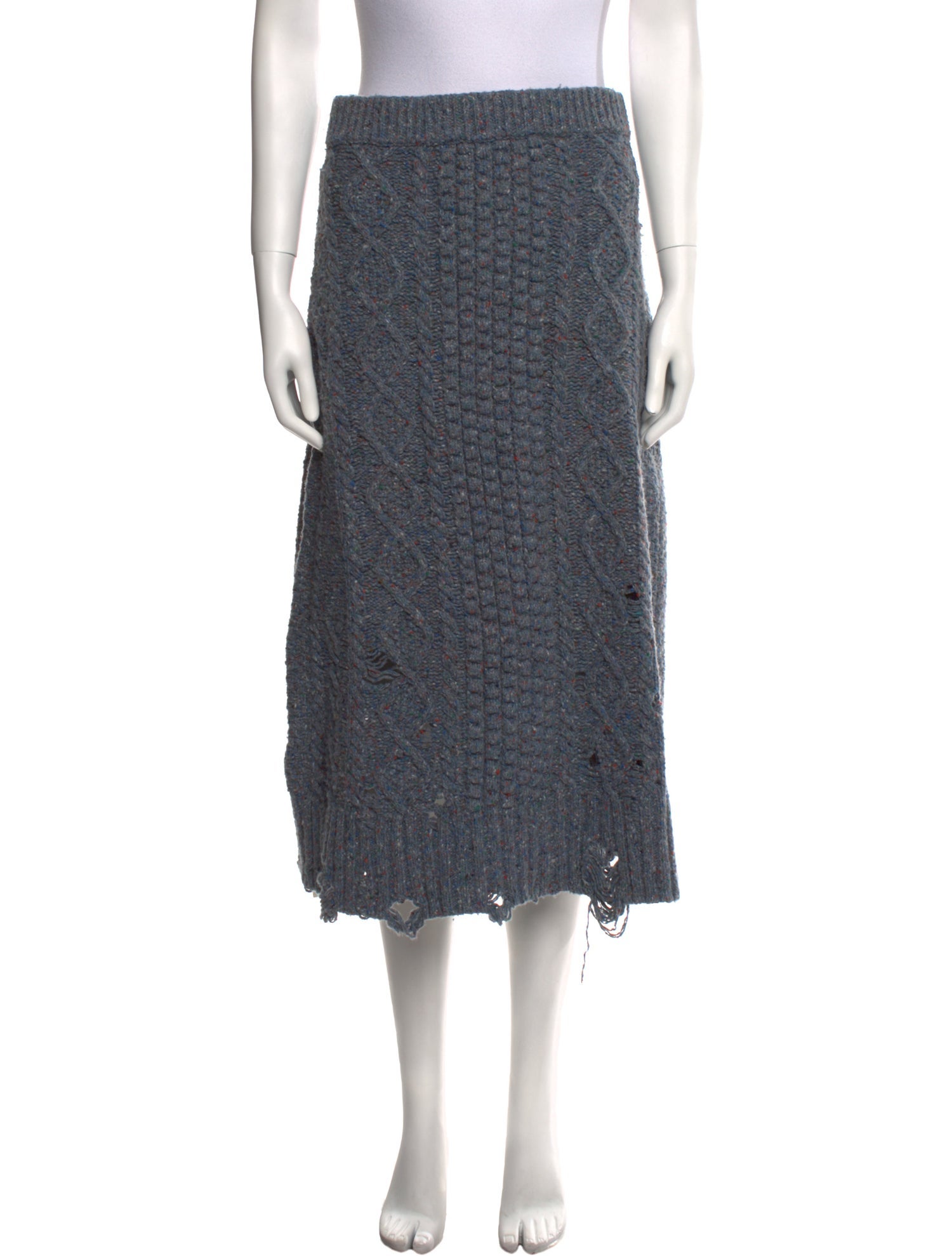 Altuzarra Merino Wool Midi Length Skirt