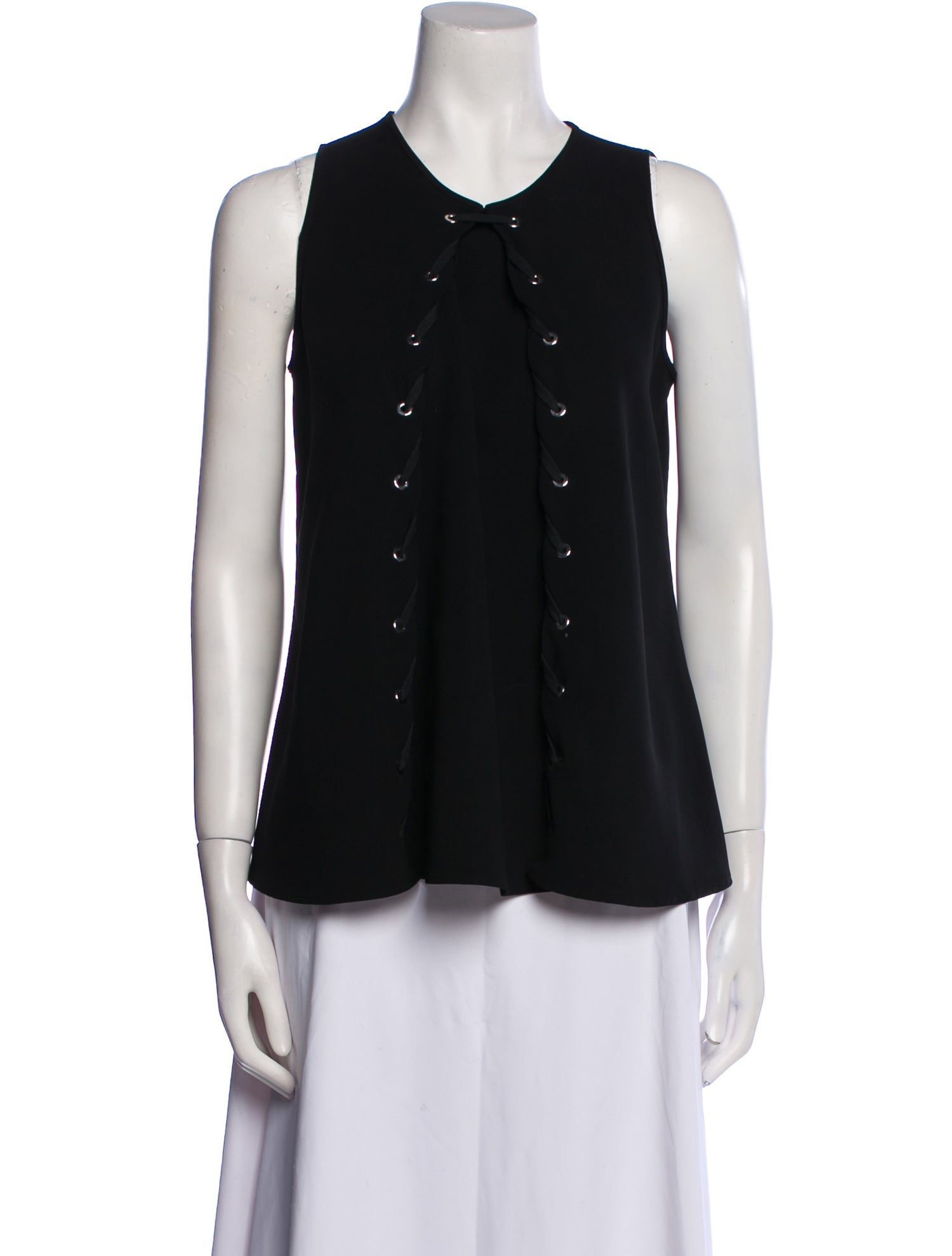 Altuzarra Crew Neck Sleeveless Button-Up Top