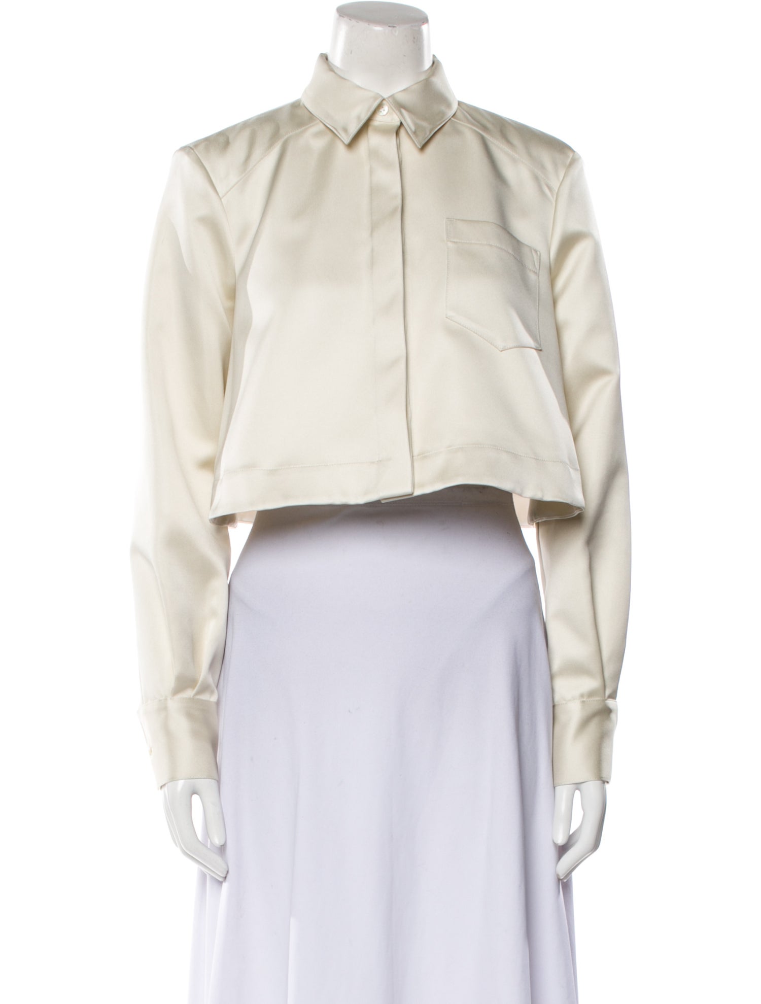 Altuzarra Long Sleeve Crop Top