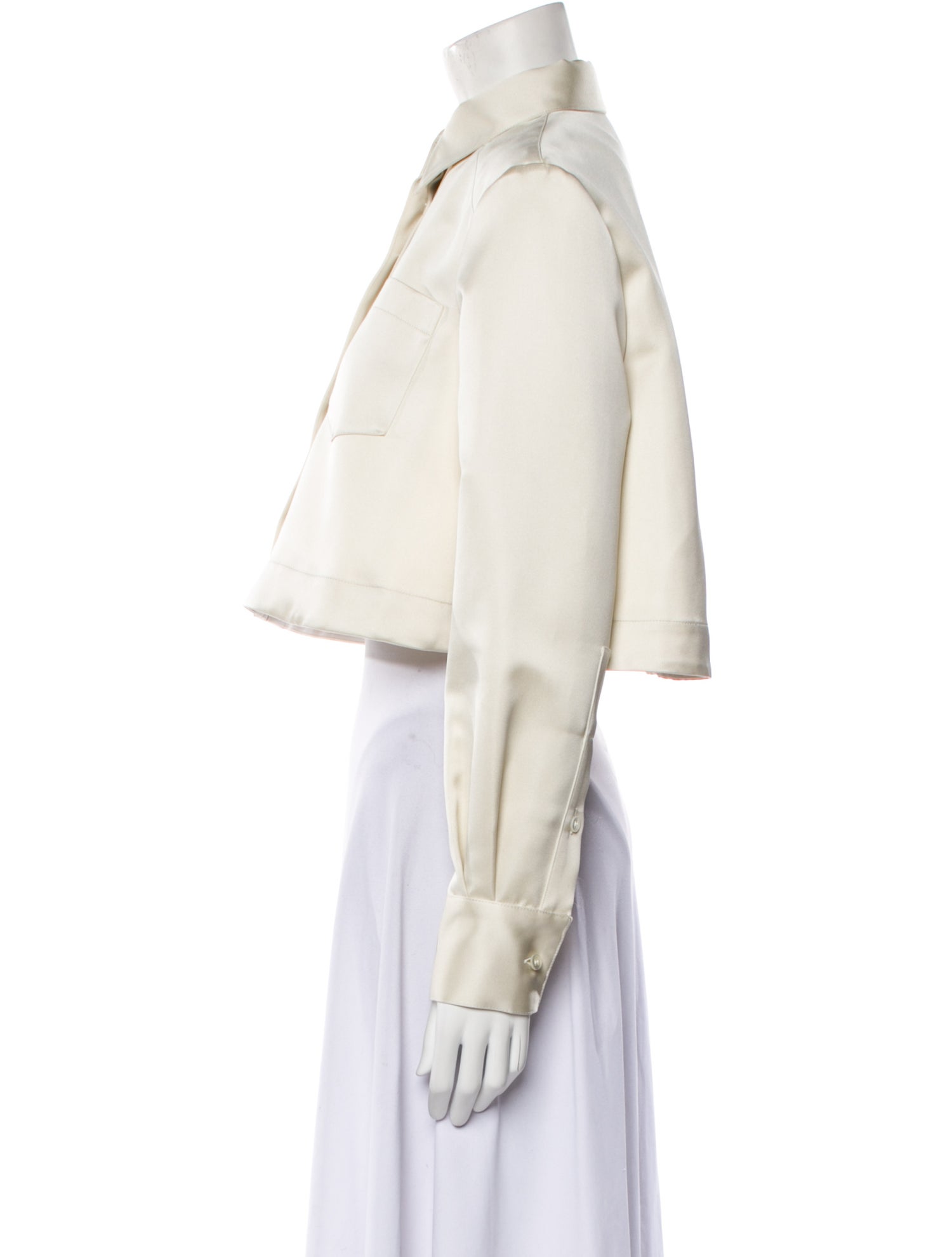 Altuzarra Long Sleeve Crop Top