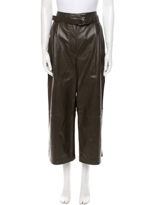 Altuzarra Lamb Leather Wide Leg Pants