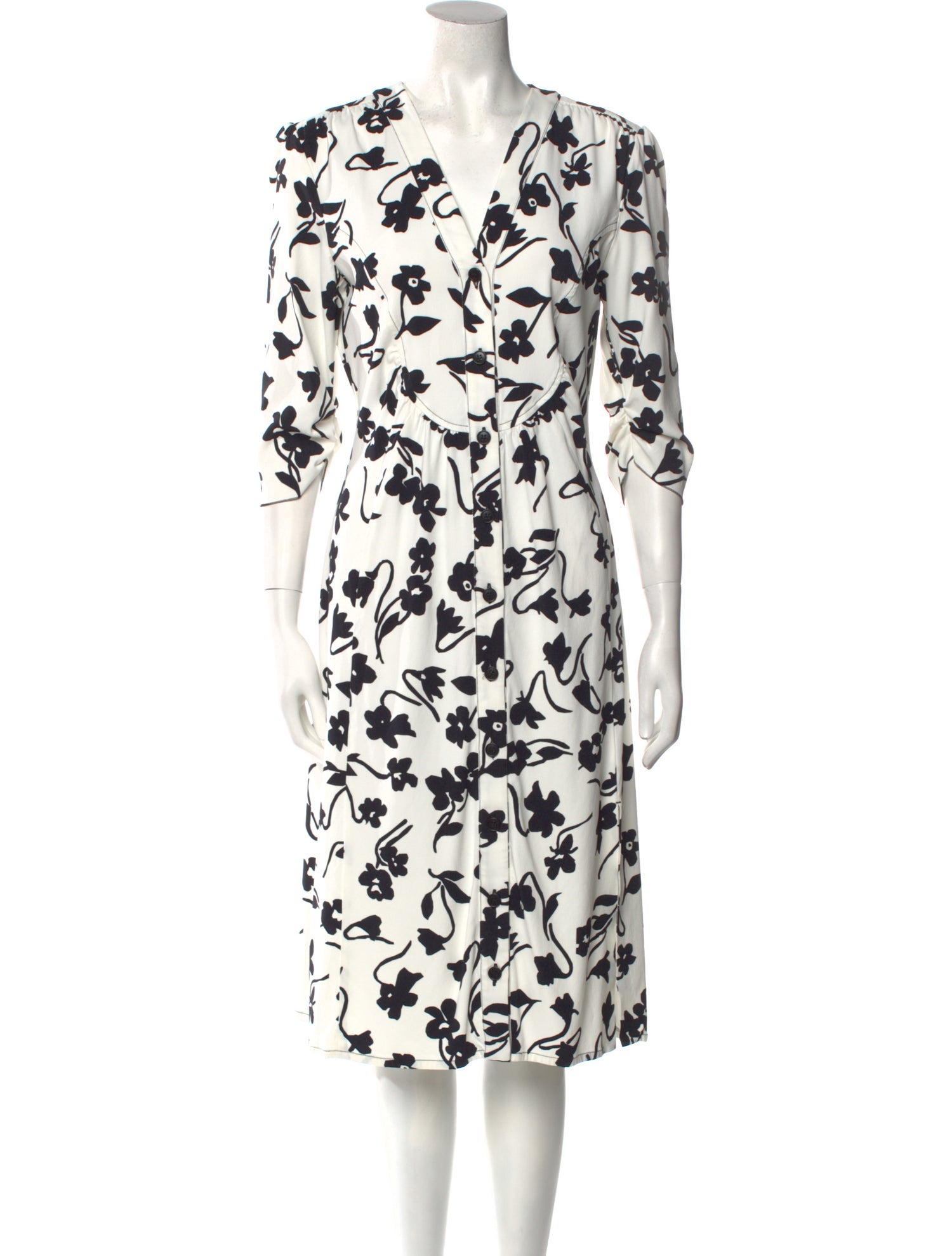 Altuzarra Floral Print Midi Length Dress