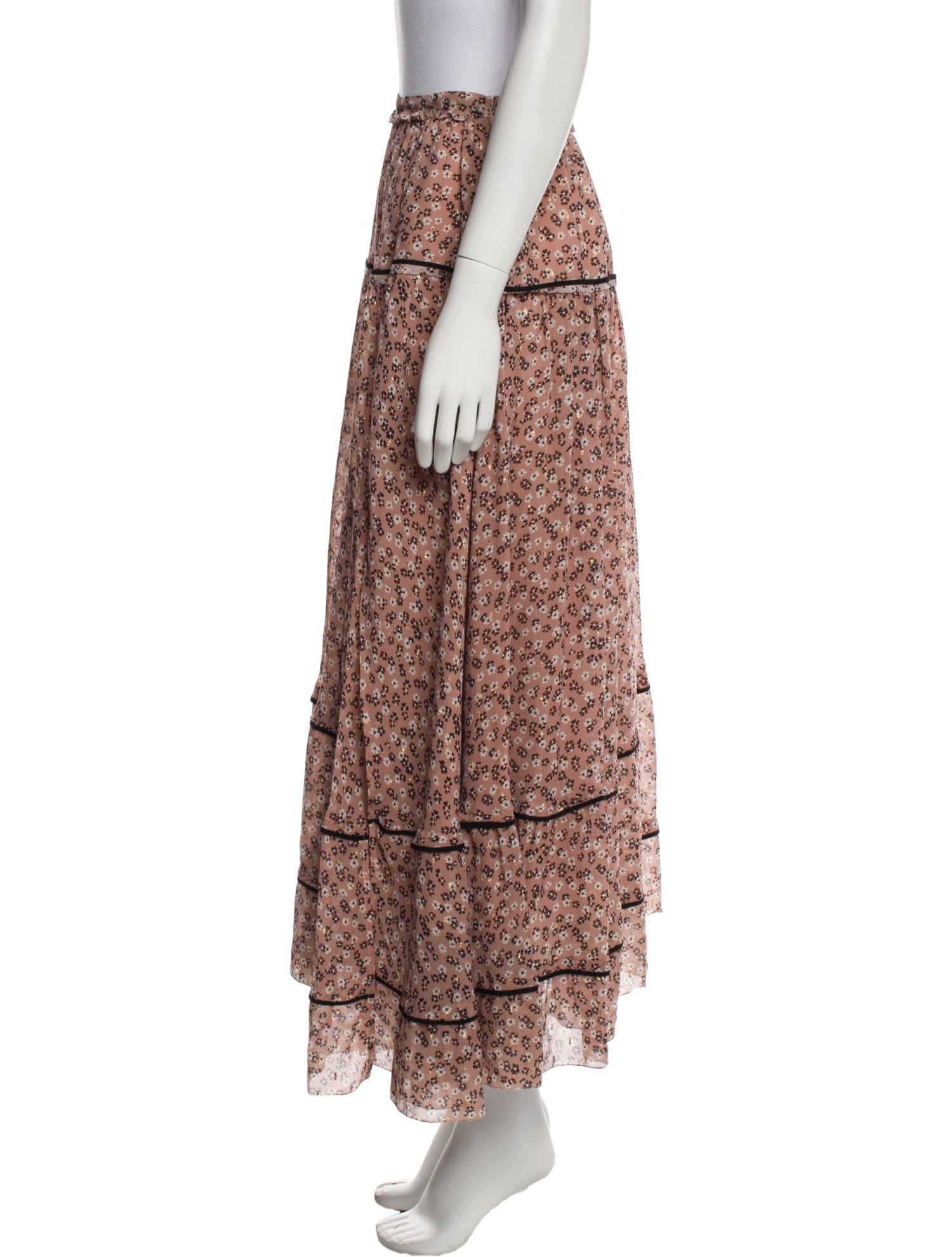 Altuzarra Floral Print Midi Length Skirt