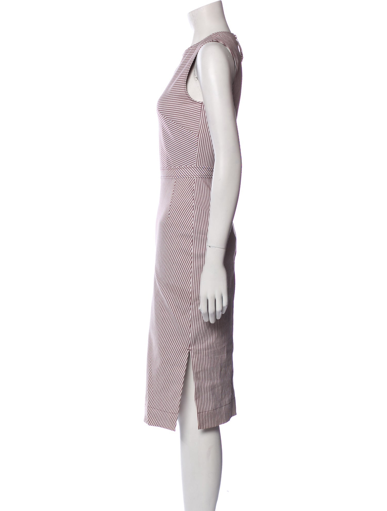 Altuzarra Striped Midi Length Dress