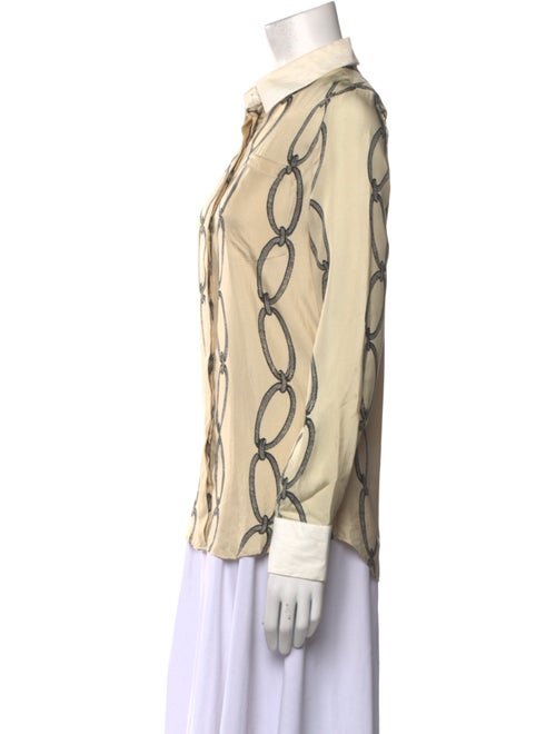 Altuzarra Silk Printed Button-Up Top