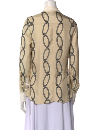 Altuzarra Silk Printed Button-Up Top