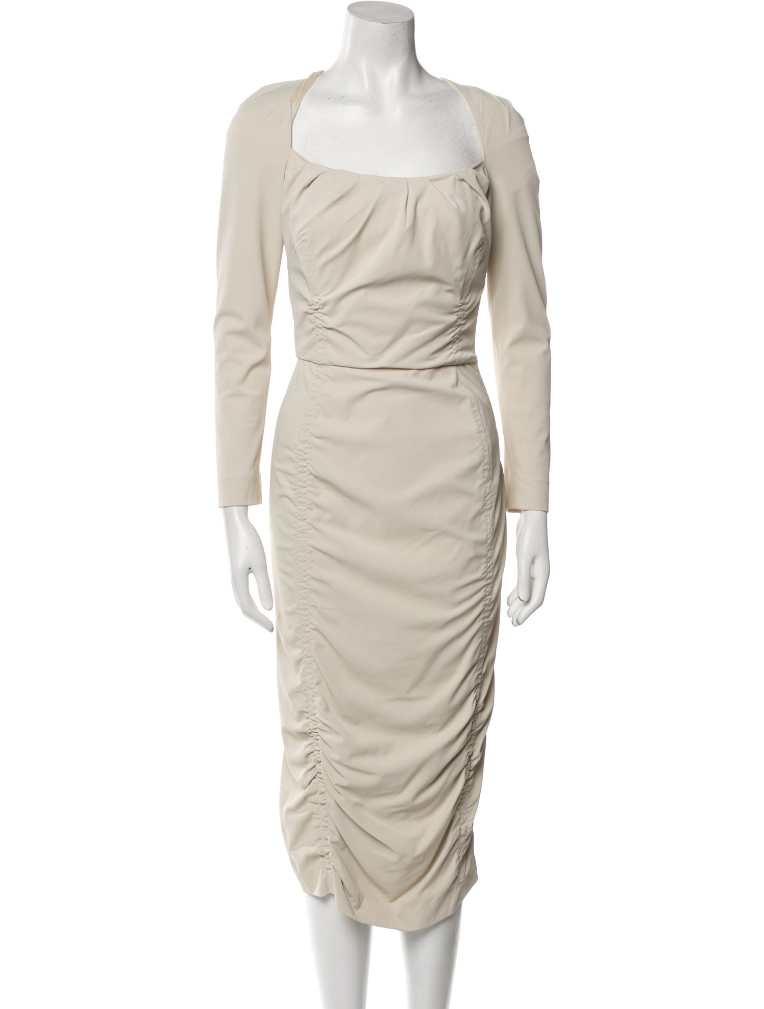 Altuzarra Square Neckline Midi Length Dress - Brown Dresses, Clothing - ALT55352 | The RealReal Altuzarra Square Neckline Midi Length Dress - Brown Dresses, Clothing - ALT55352 | The RealReal