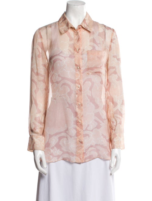 Altuzarra Silk Printed Button-Up Top