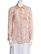 Altuzarra Silk Printed Button-Up Top