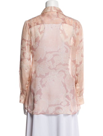 Altuzarra Silk Printed Button-Up Top
