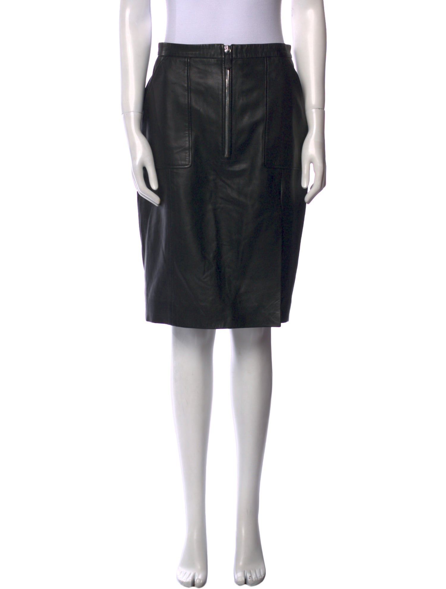 Altuzarra Leather Knee-Length Skirt