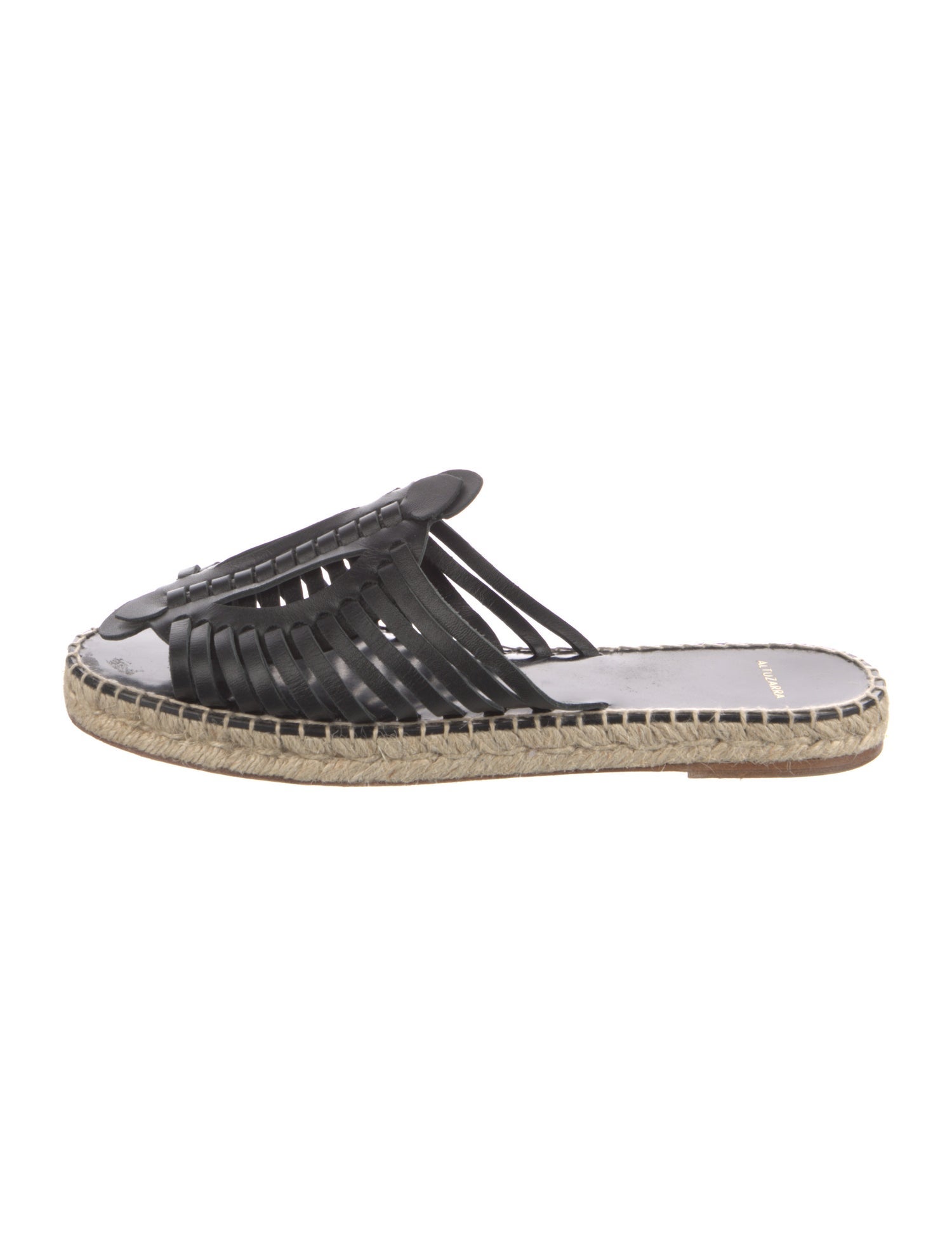 Altuzarra Leather Whipstitch Trim Espadrilles