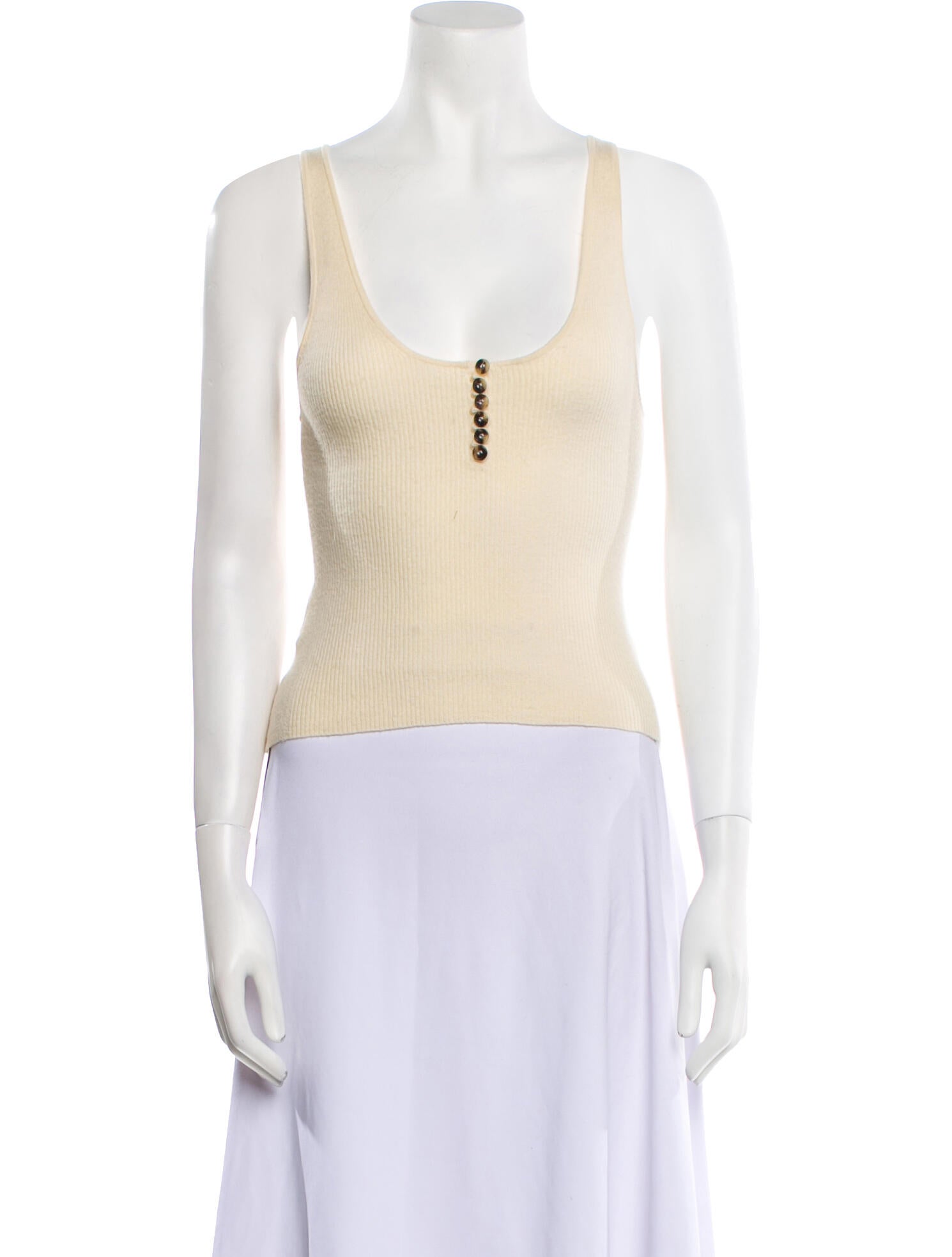 Altuzarra Wool Scoop Neck Crop Top