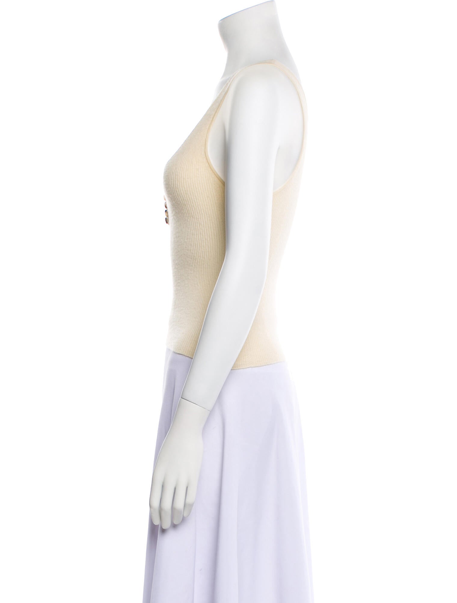 Altuzarra Wool Scoop Neck Crop Top