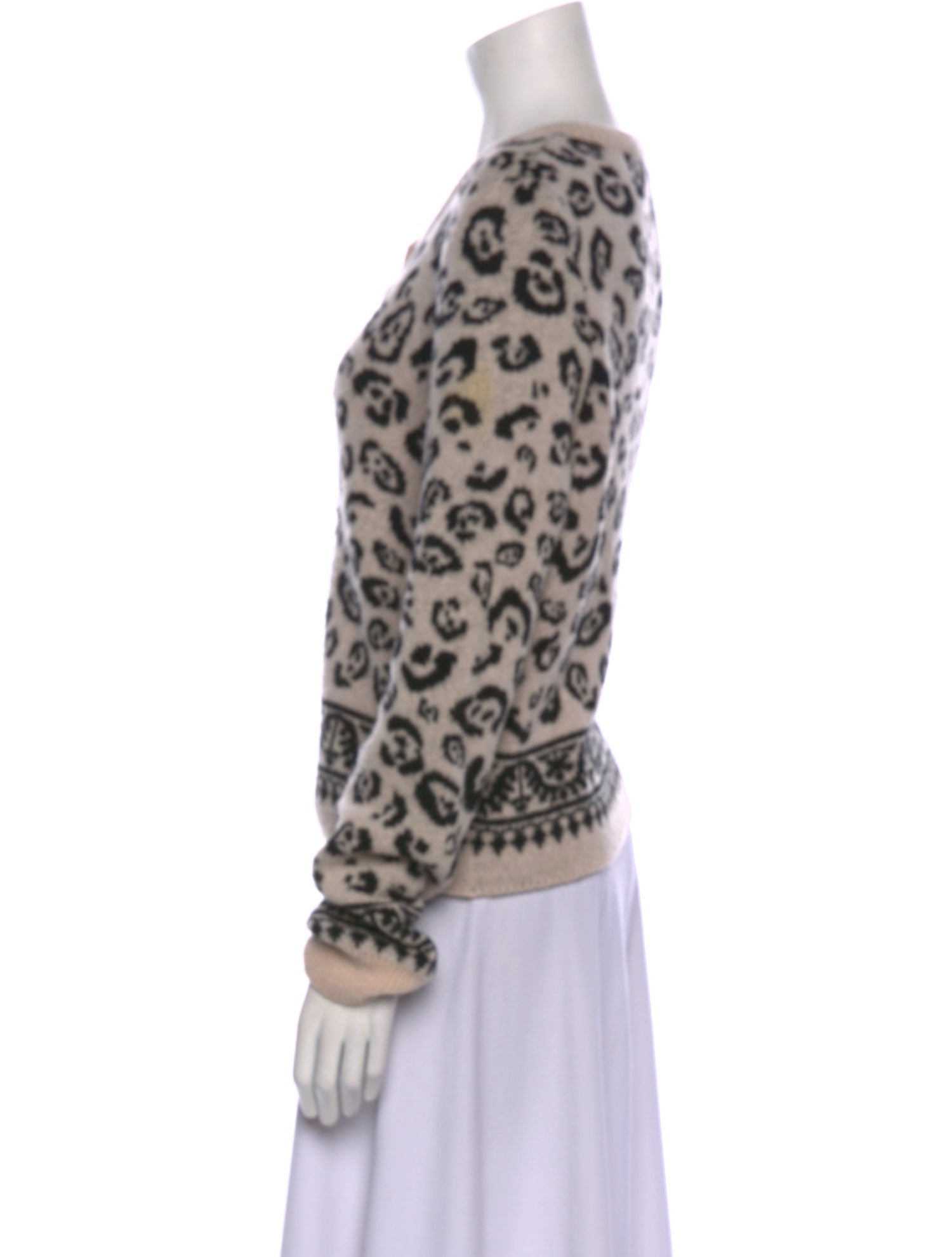 Altuzarra Animal Print Crew Neck Sweater