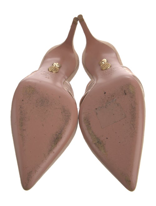 Altuzarra Suede Leather Trim Embellishment Mules