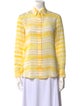 Altuzarra Silk Striped Button-Up Top