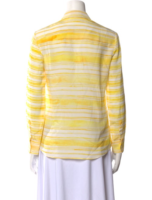 Altuzarra Silk Striped Button-Up Top