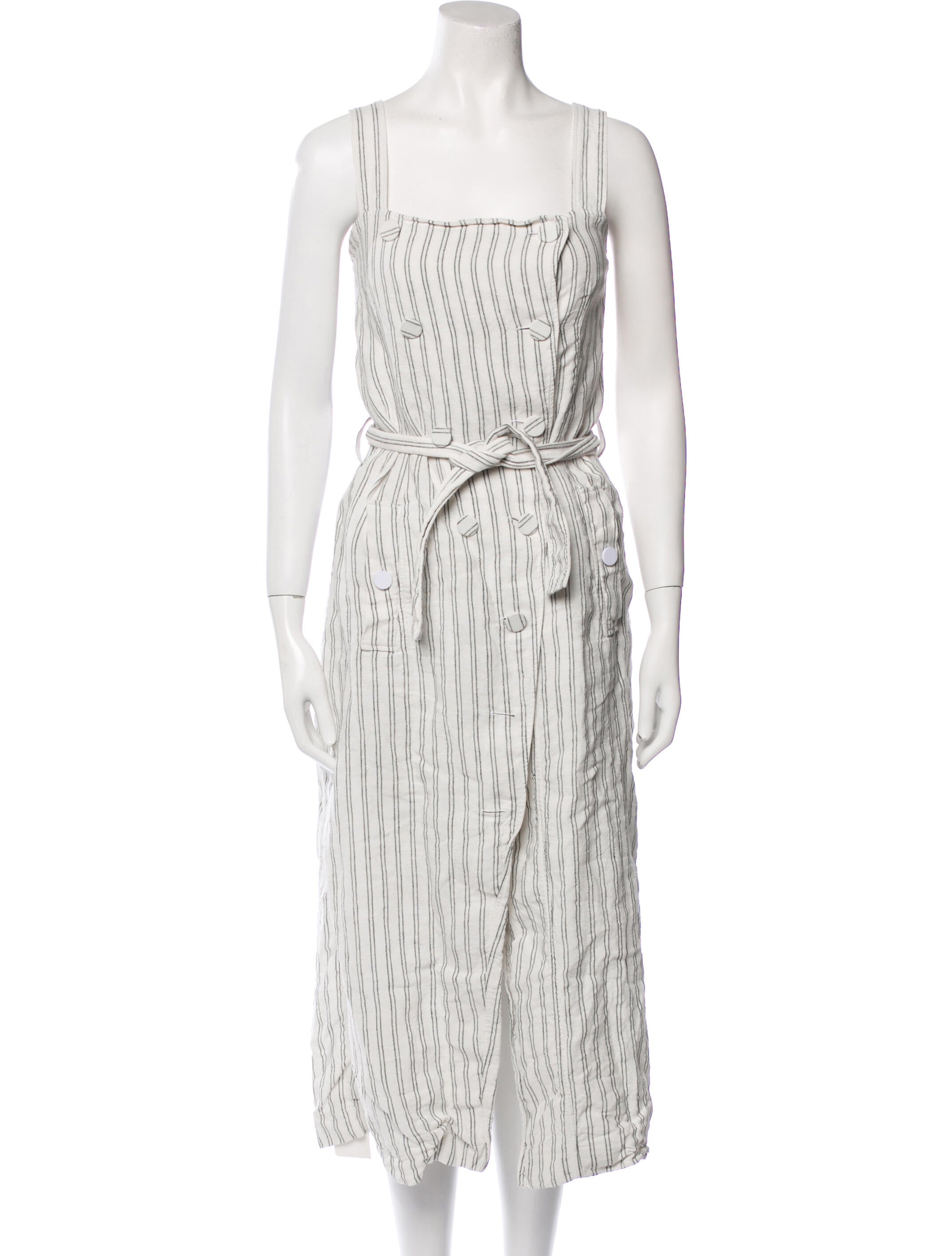 Altuzarra Linen Midi Length Dress