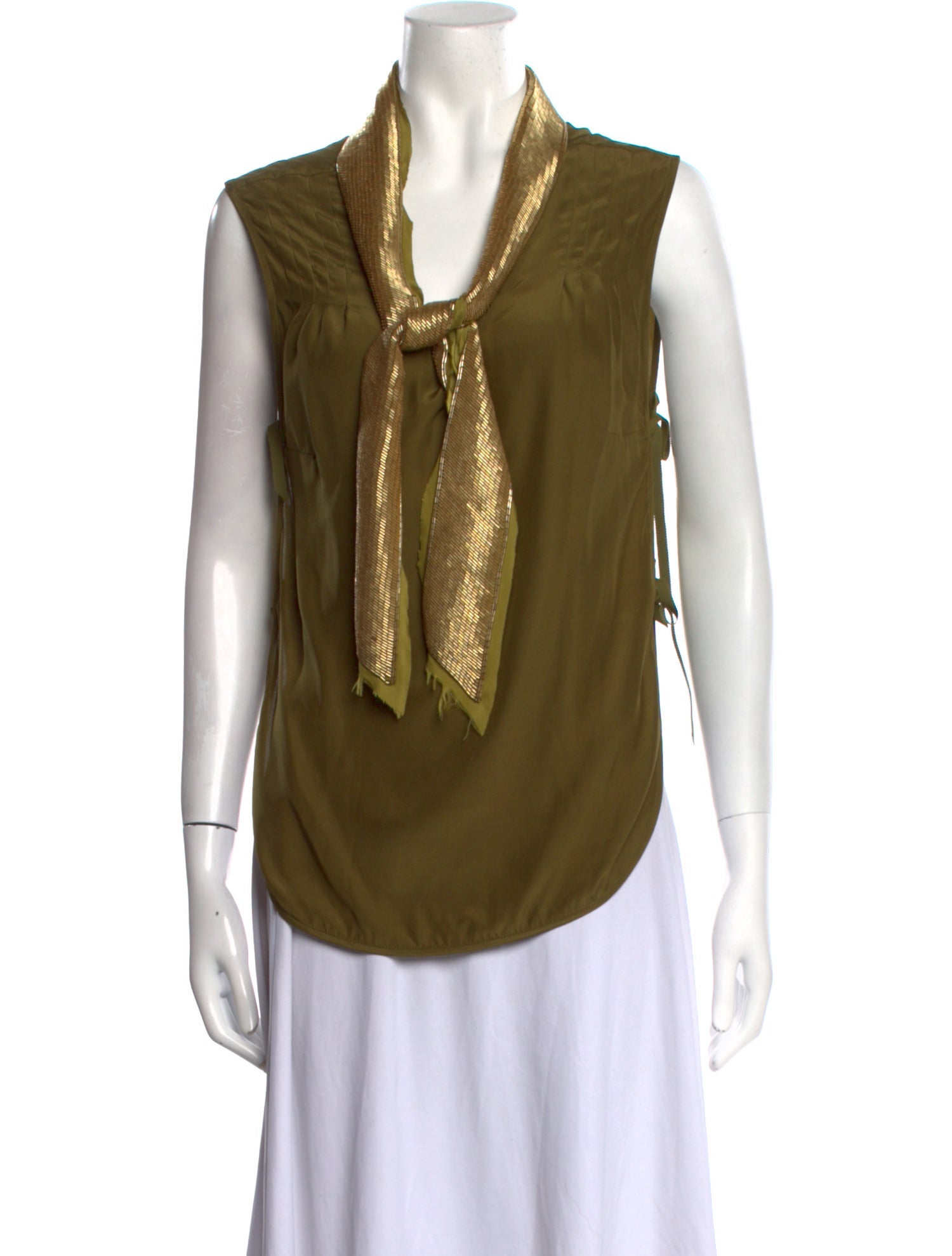 Altuzarra Silk Cowl Neck Blouse