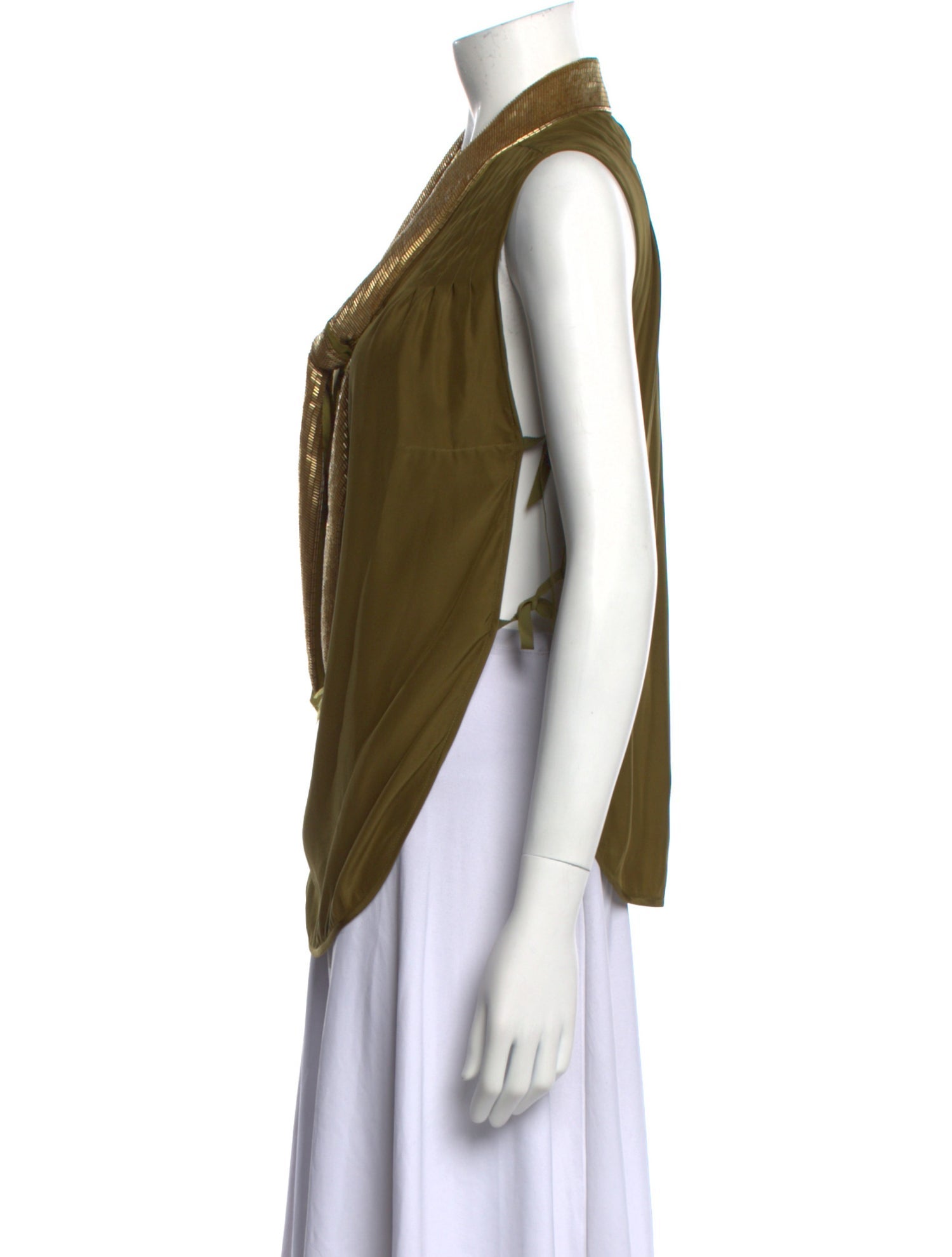 Altuzarra Silk Cowl Neck Blouse