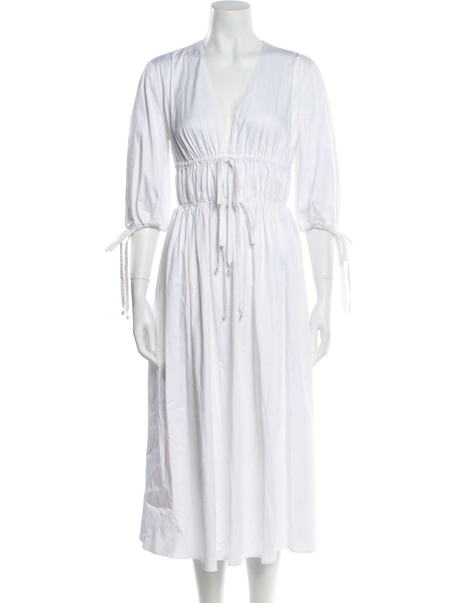 Altuzarra V-Neck Midi Length Dress