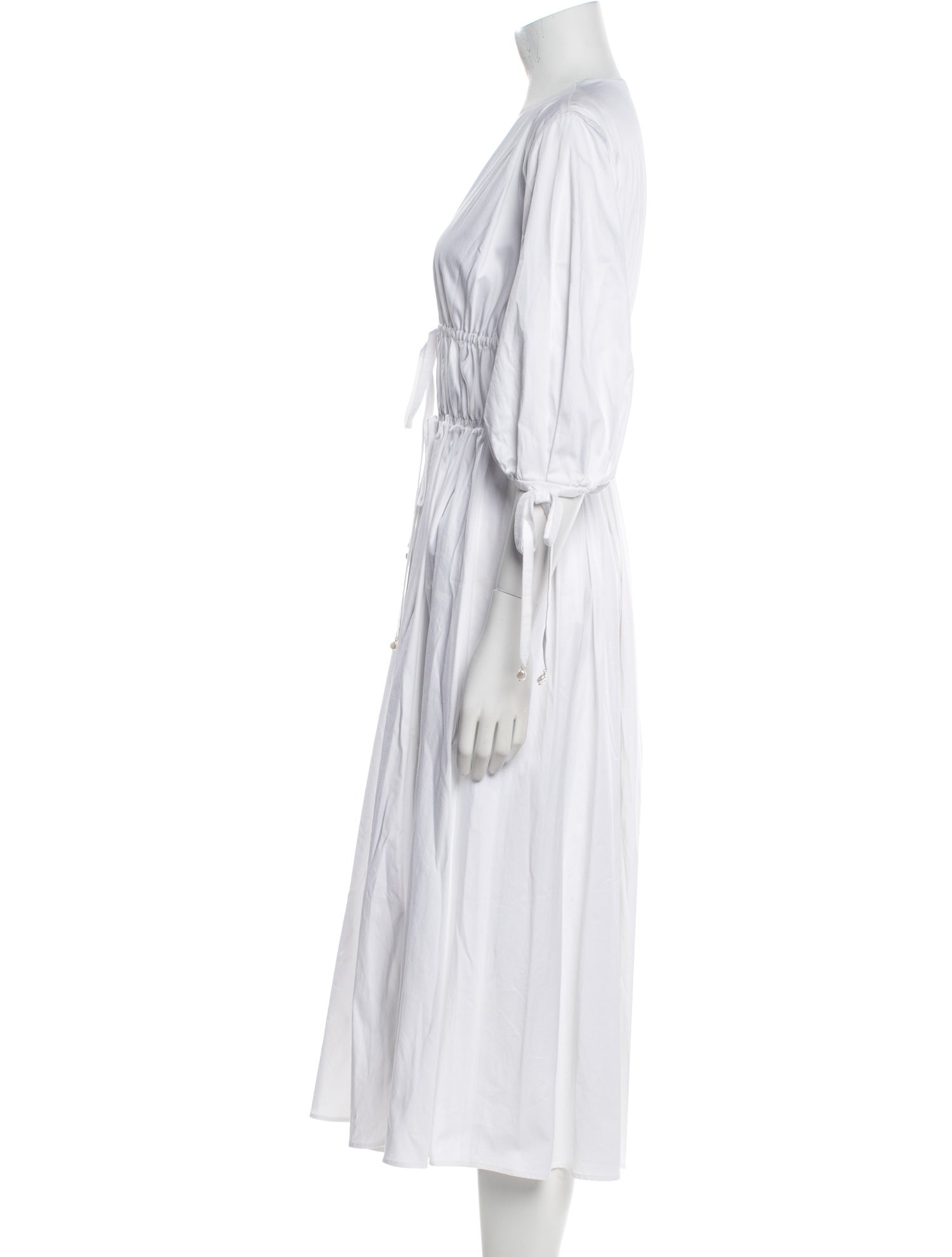 Altuzarra V-Neck Midi Length Dress