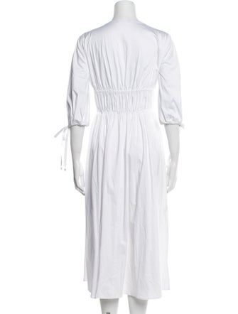 Altuzarra V-Neck Midi Length Dress