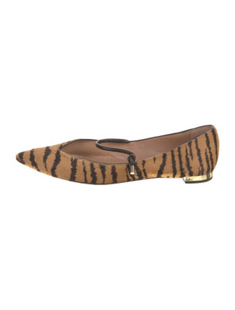 Altuzarra Ponyhair Animal Print Ballet Flats