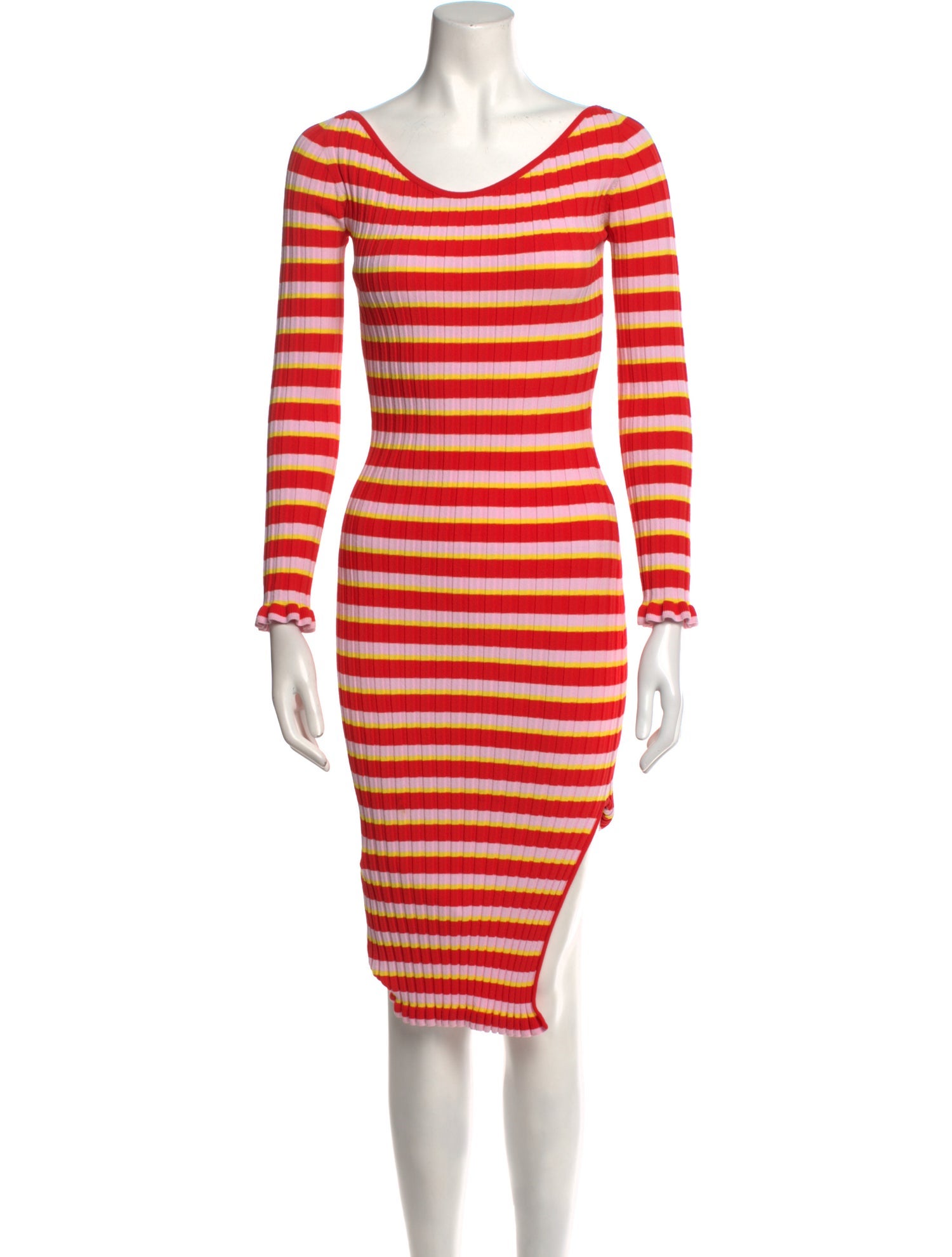 Altuzarra Striped Midi Length Dress