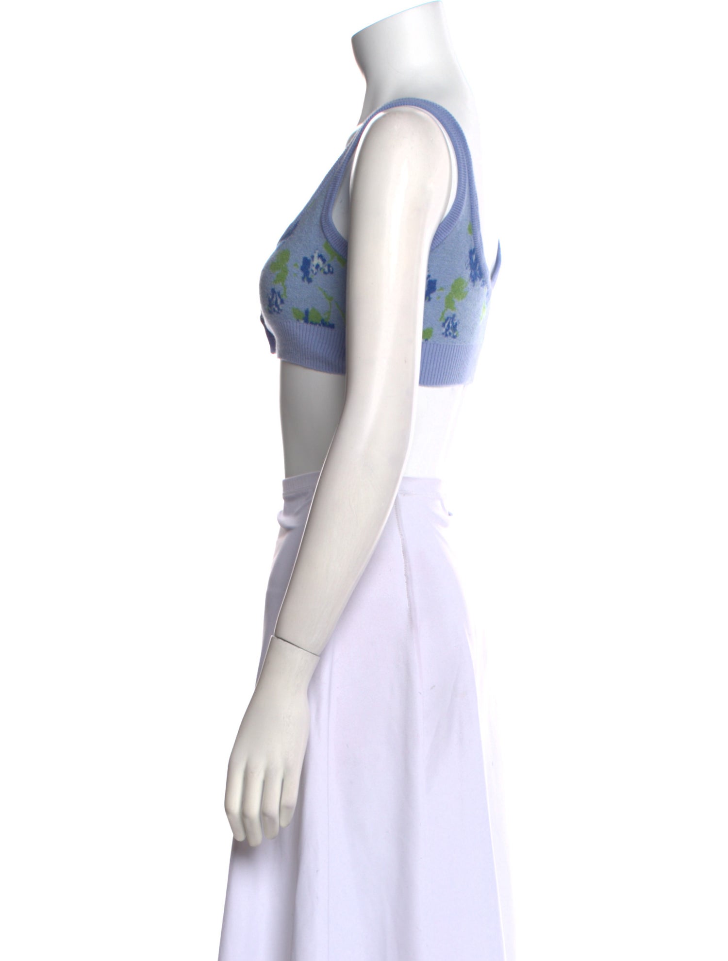 Altuzarra Wool Scoop Neck Crop Top