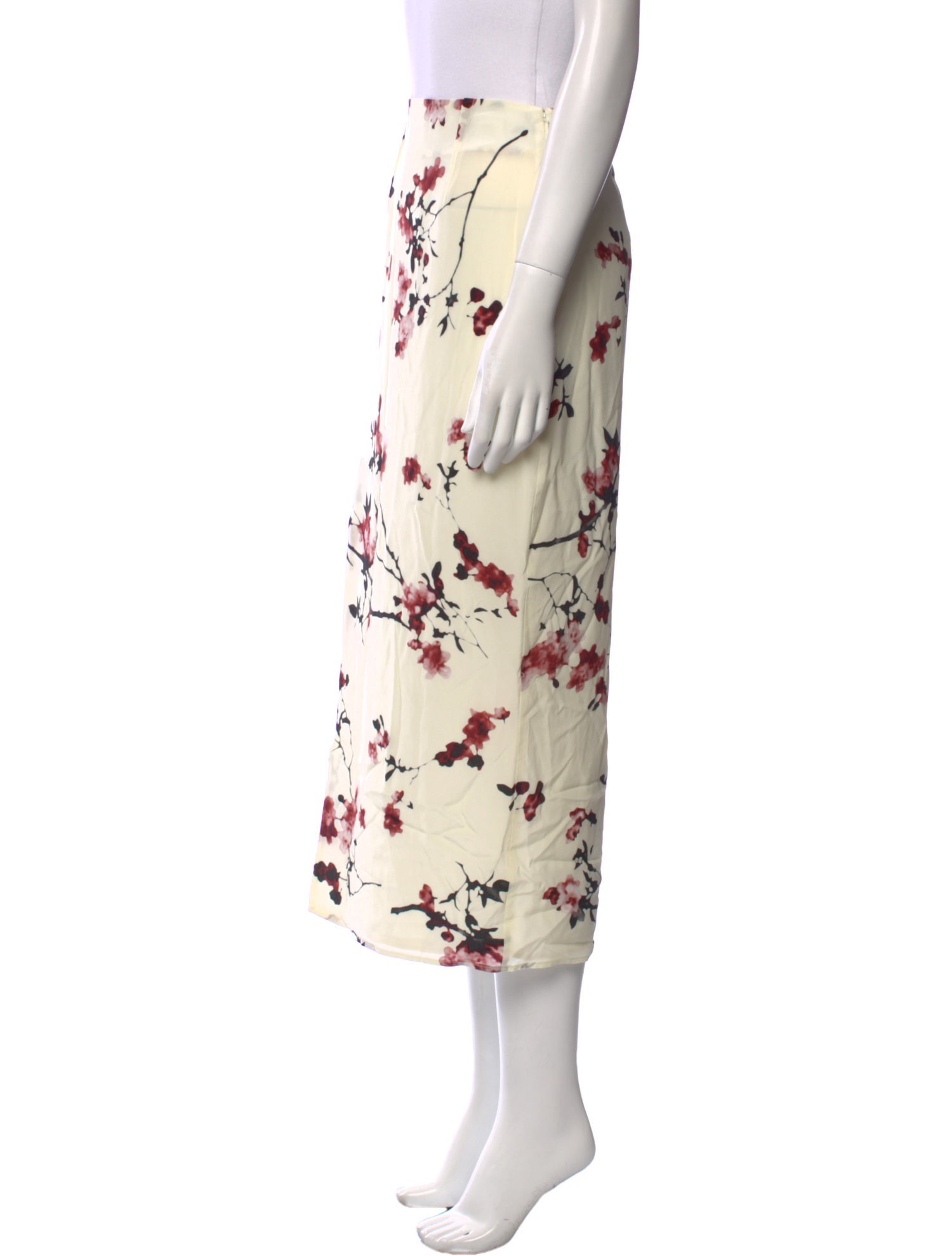 Altuzarra Floral Print Midi Length Skirt