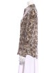 Altuzarra Silk Animal Print Button-Up Top