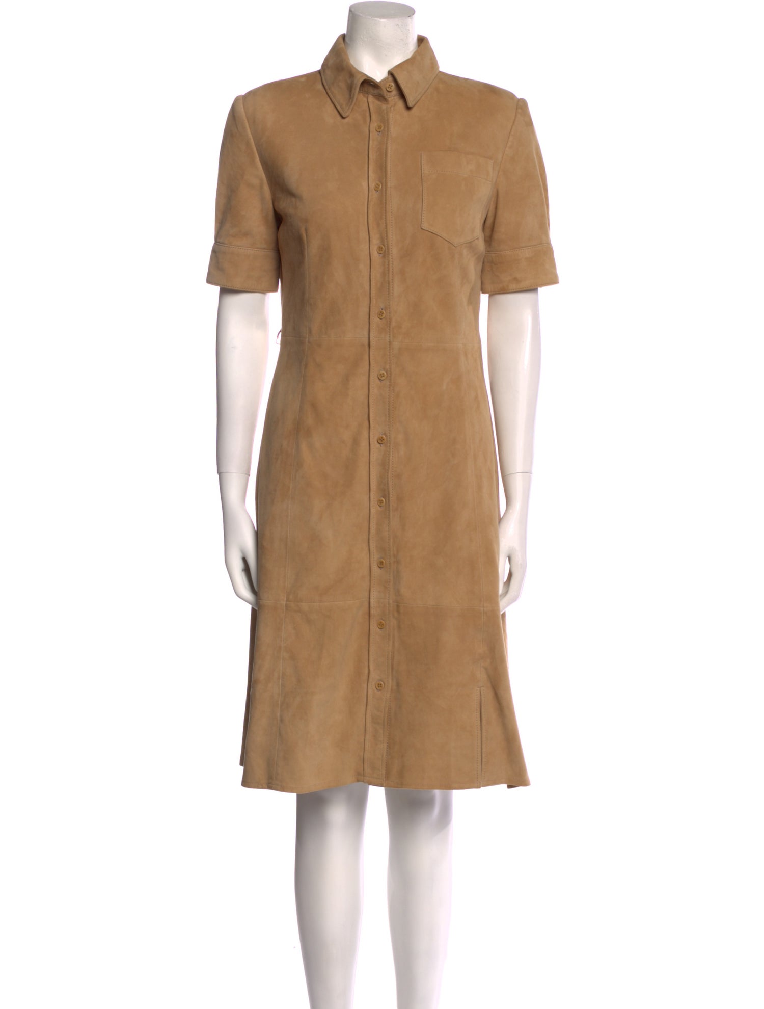 Altuzarra Leather Knee-Length Dress