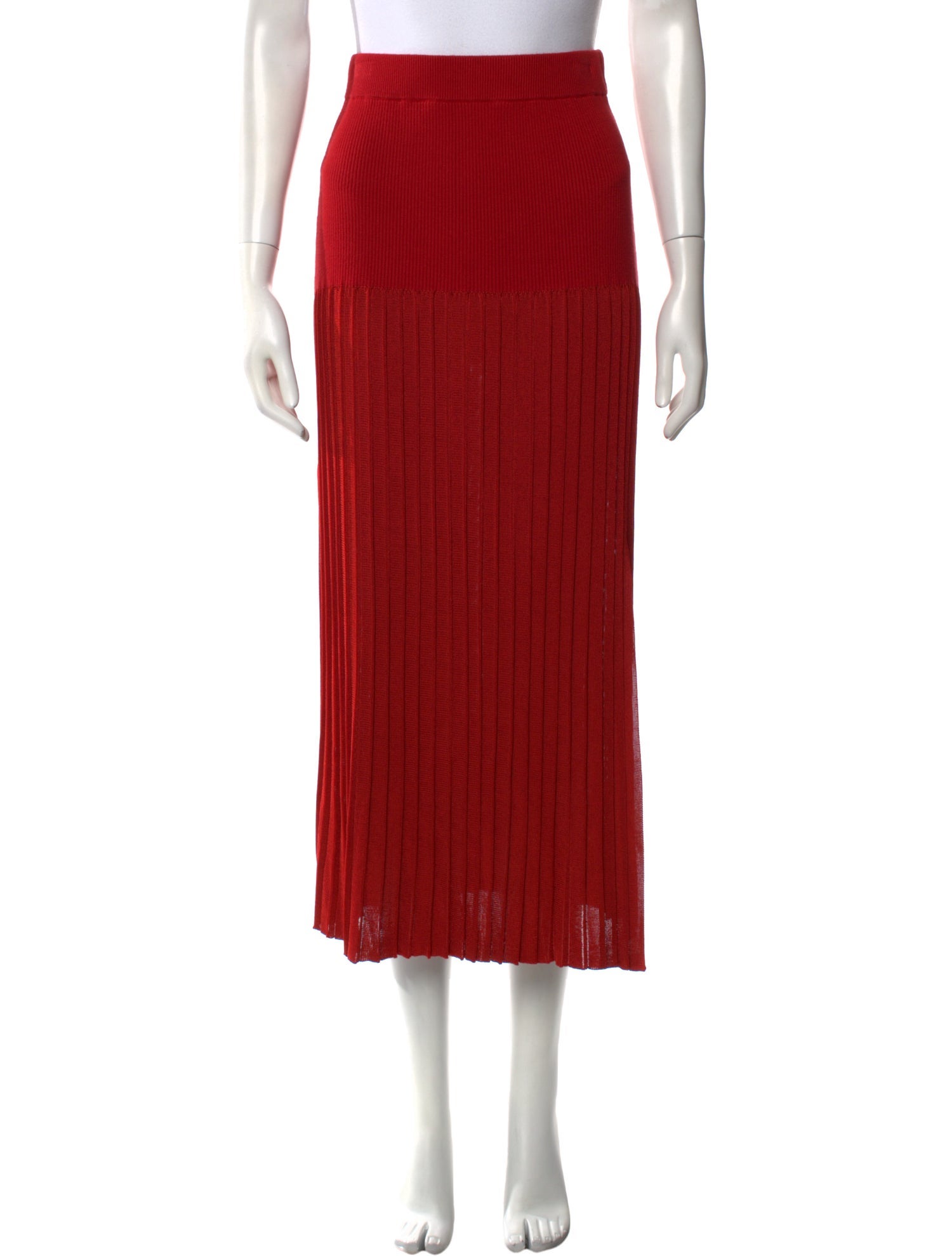 Altuzarra Pleated Accents Midi Length Skirt