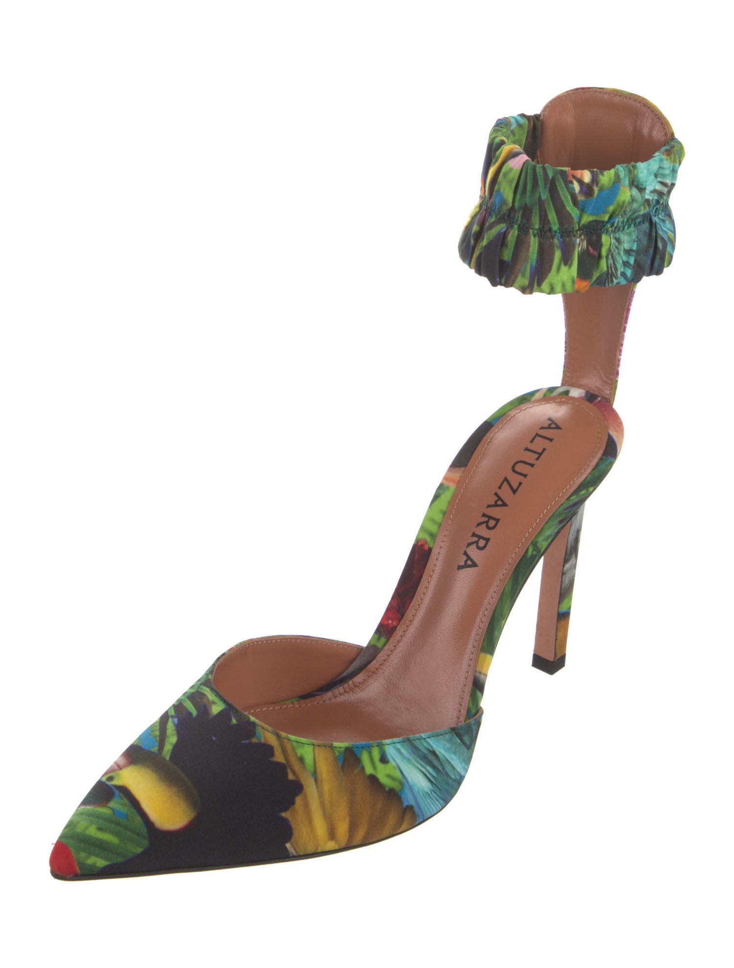 Altuzarra Floral Print D'Orsay Pumps