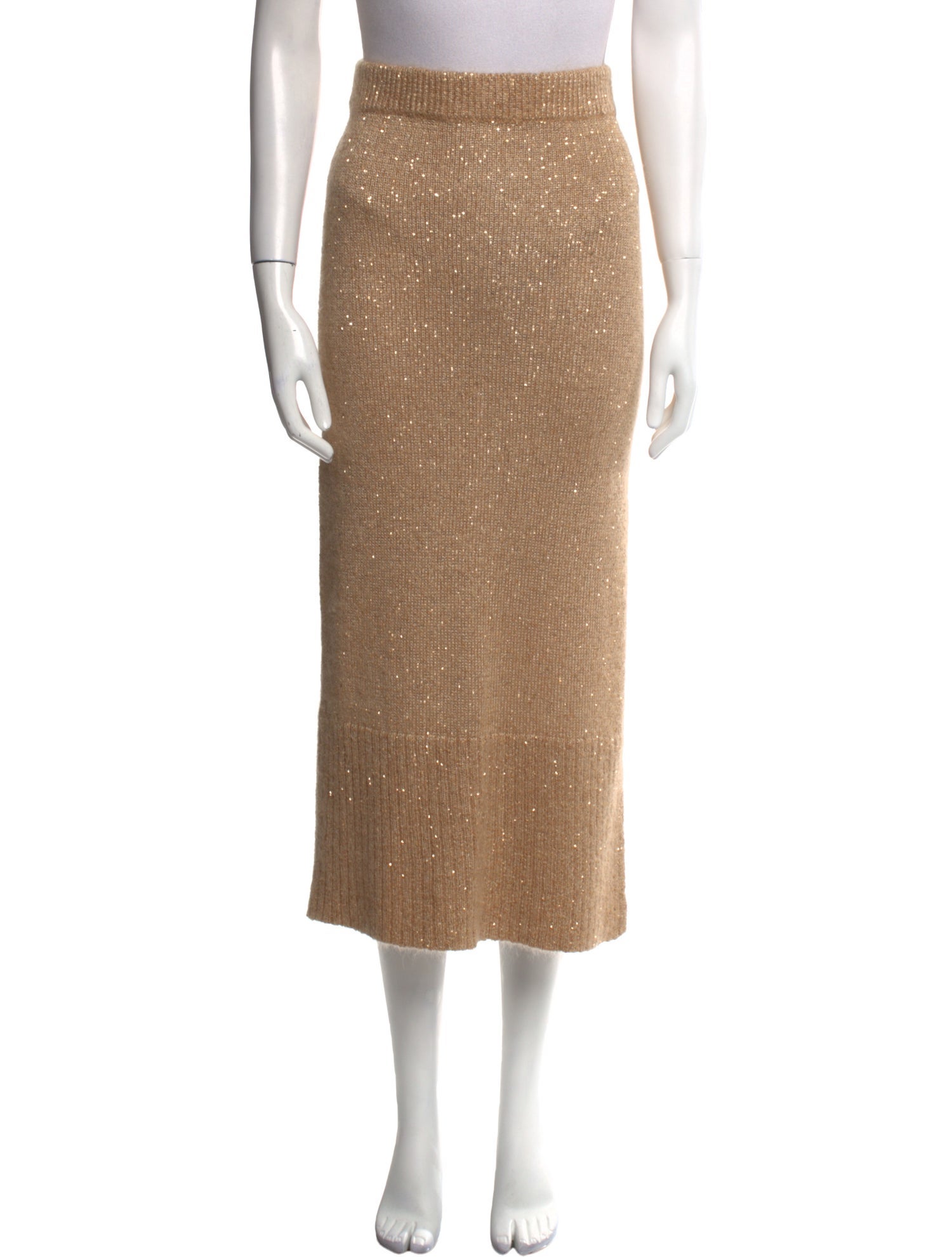 Altuzarra Glitter Accents Midi Length Skirt