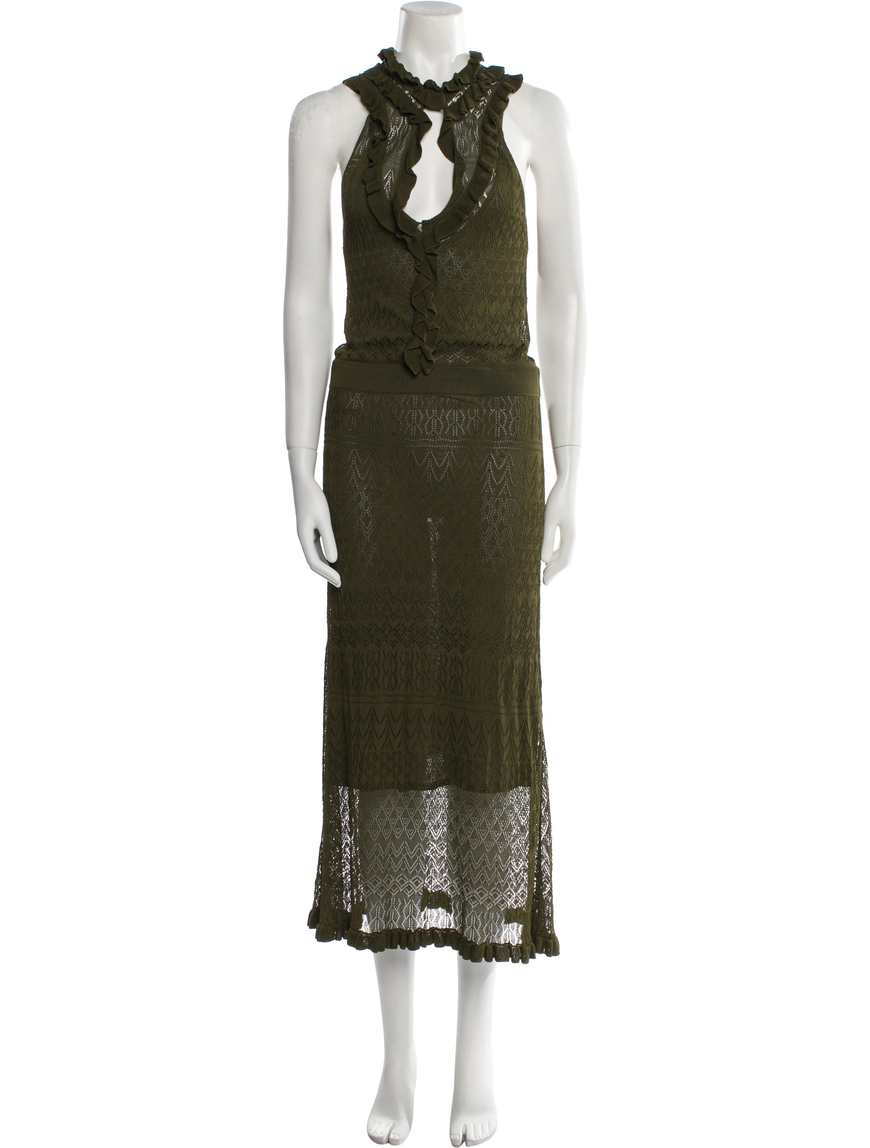 Altuzarra Mock Neck Long Dress