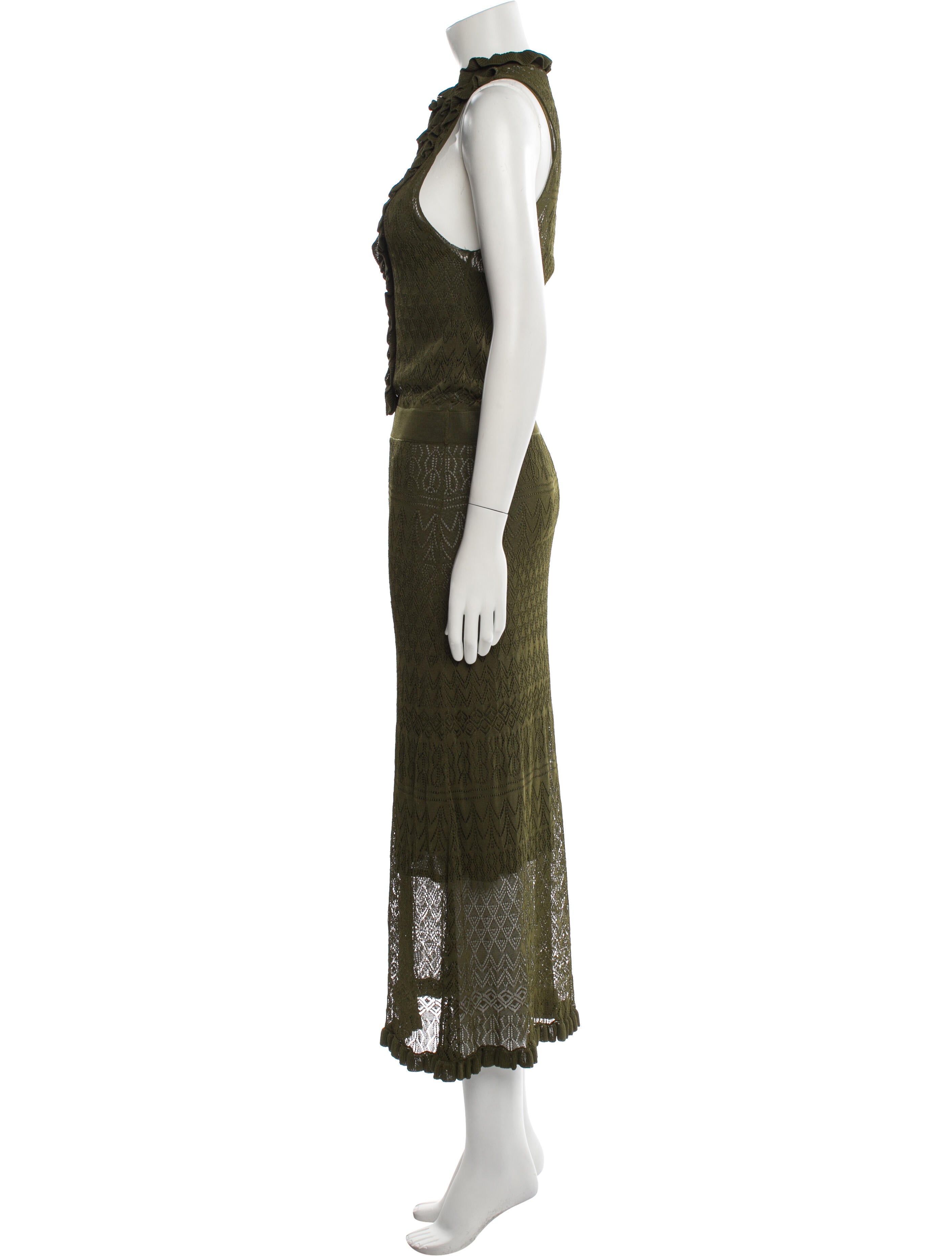 Altuzarra Mock Neck Long Dress