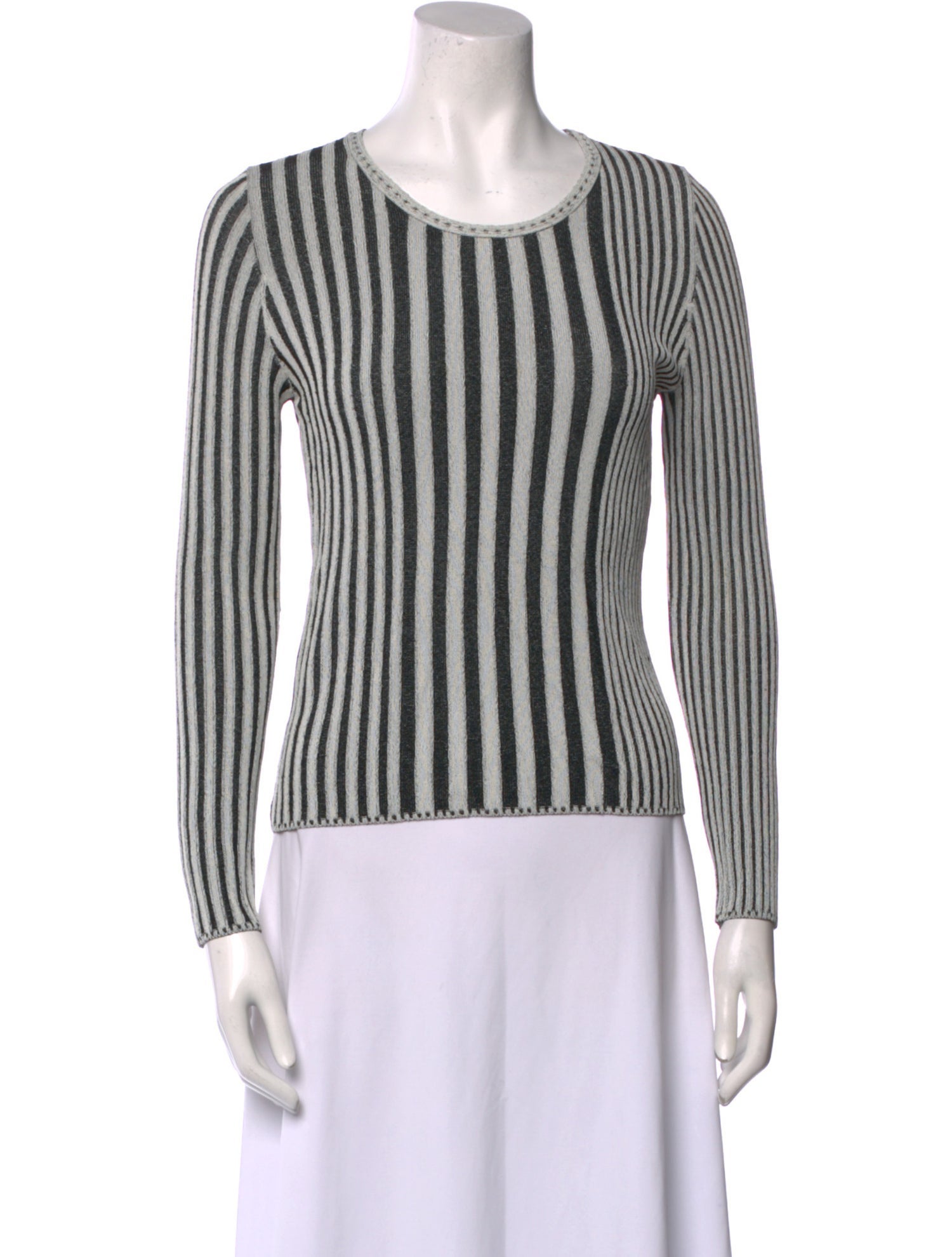 Altuzarra Striped Scoop Neck Top
