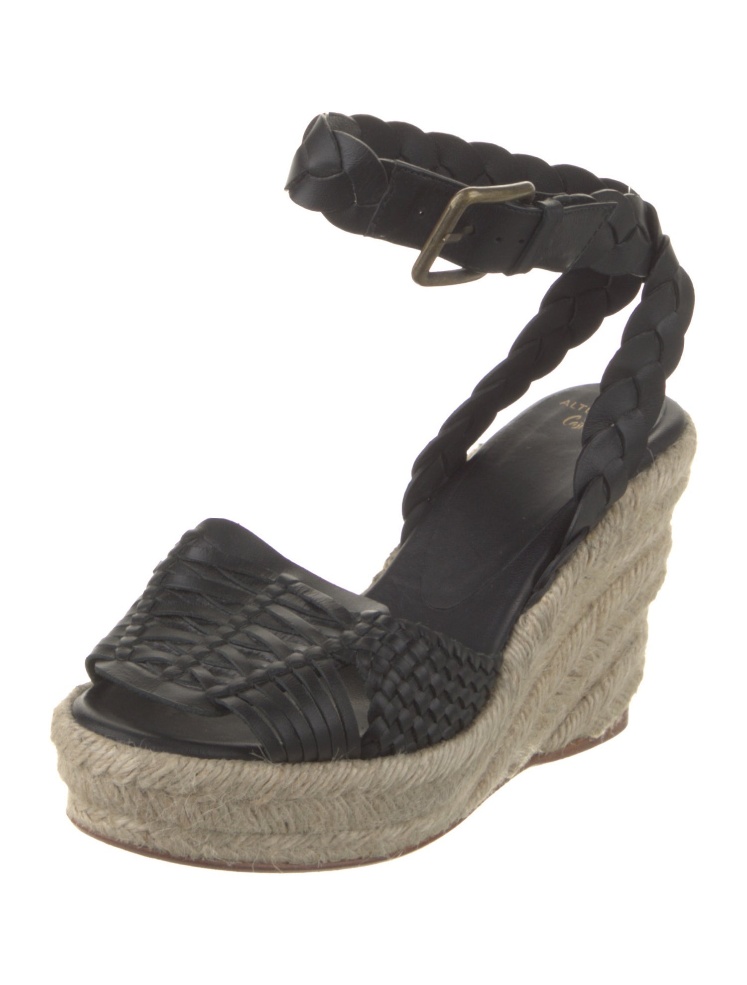 Altuzarra x Castaner Leather Espadrilles