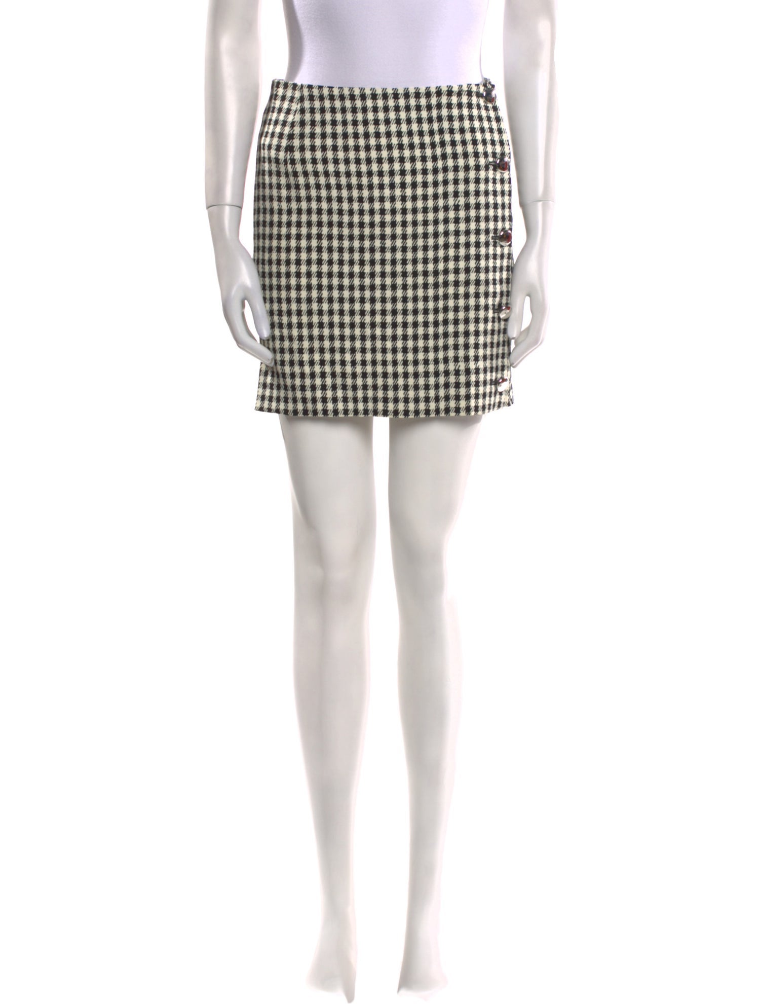 Altuzarra Houndstooth Print Mini Skirt