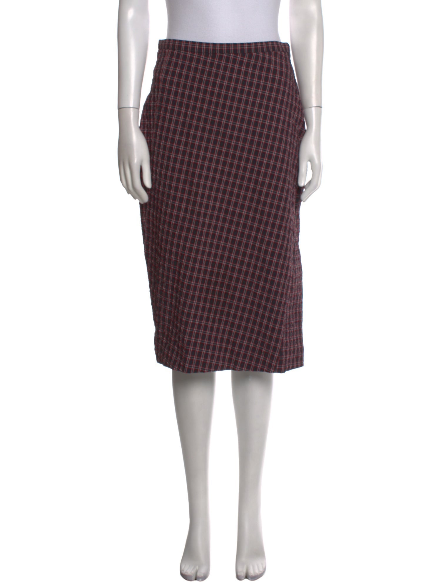 Altuzarra Plaid Print Knee-Length Skirt