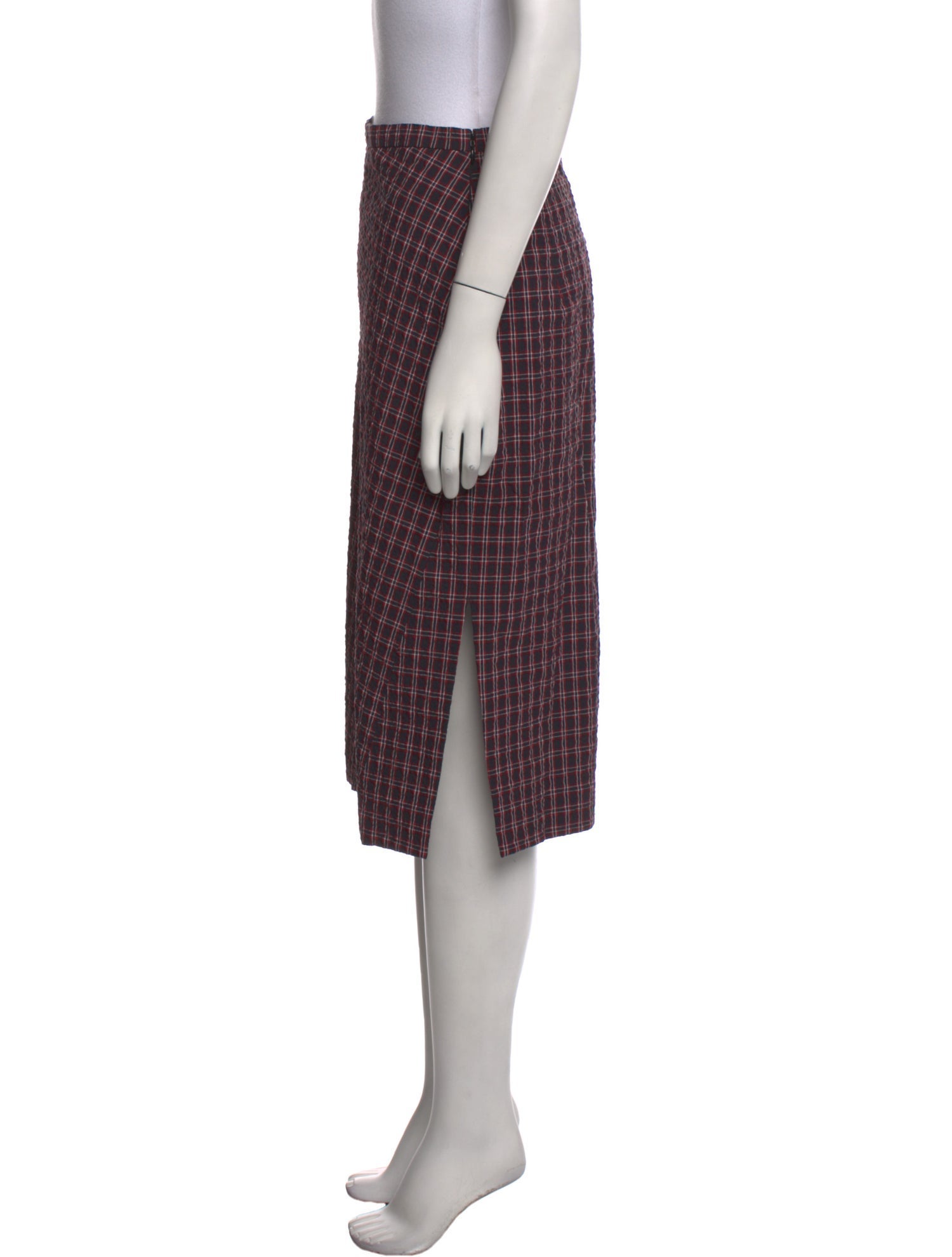 Altuzarra Plaid Print Knee-Length Skirt