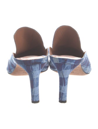 Altuzarra Plaid Print Mules