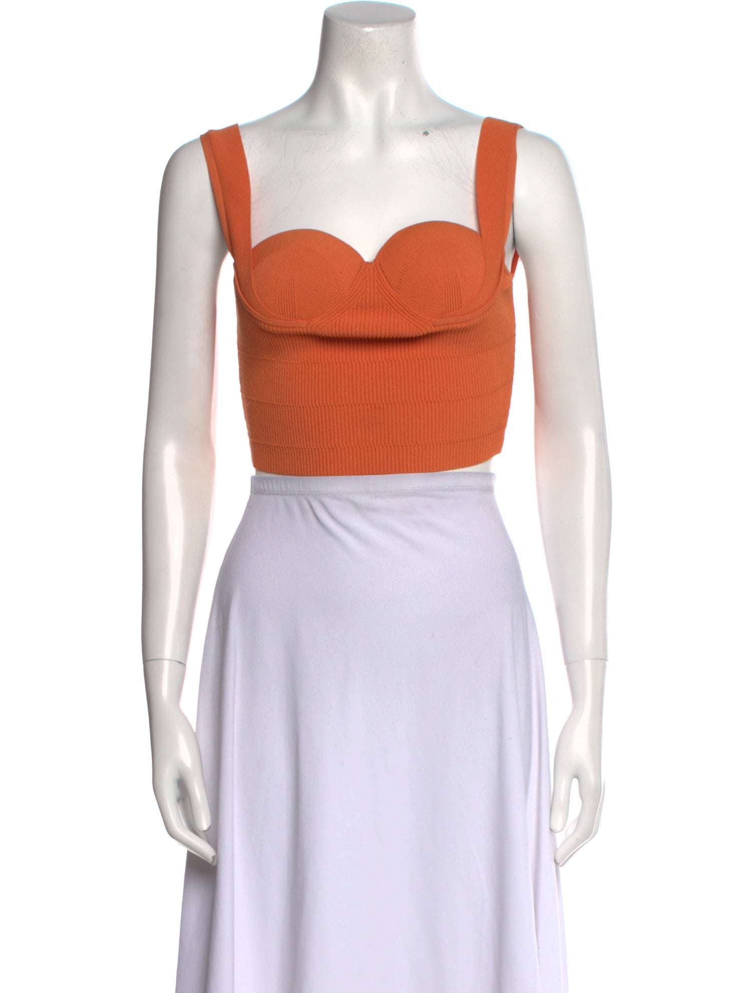 Altuzarra Square Neckline Sleeveless Crop Top