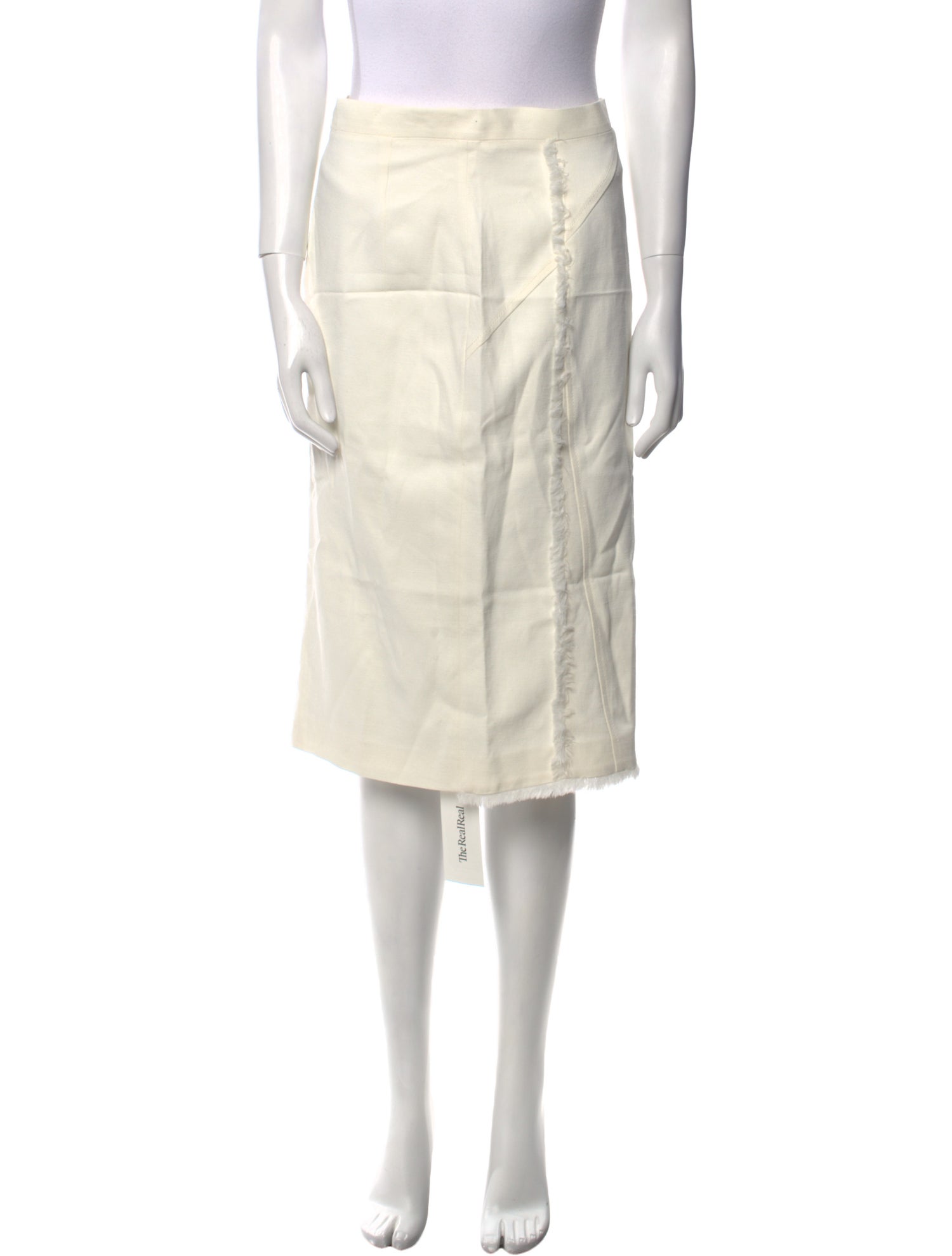 Altuzarra Fringe Trim Accent Knee-Length Skirt