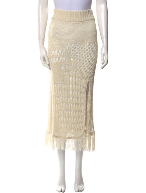 Altuzarra Fringe Trim Accent Midi Length Skirt